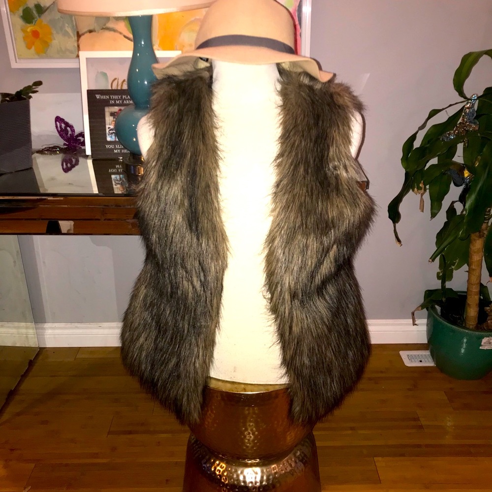 Faux fur vest